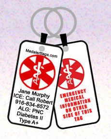 Cycling ID tags for personal safety. Light, colorful, versatile and durable.